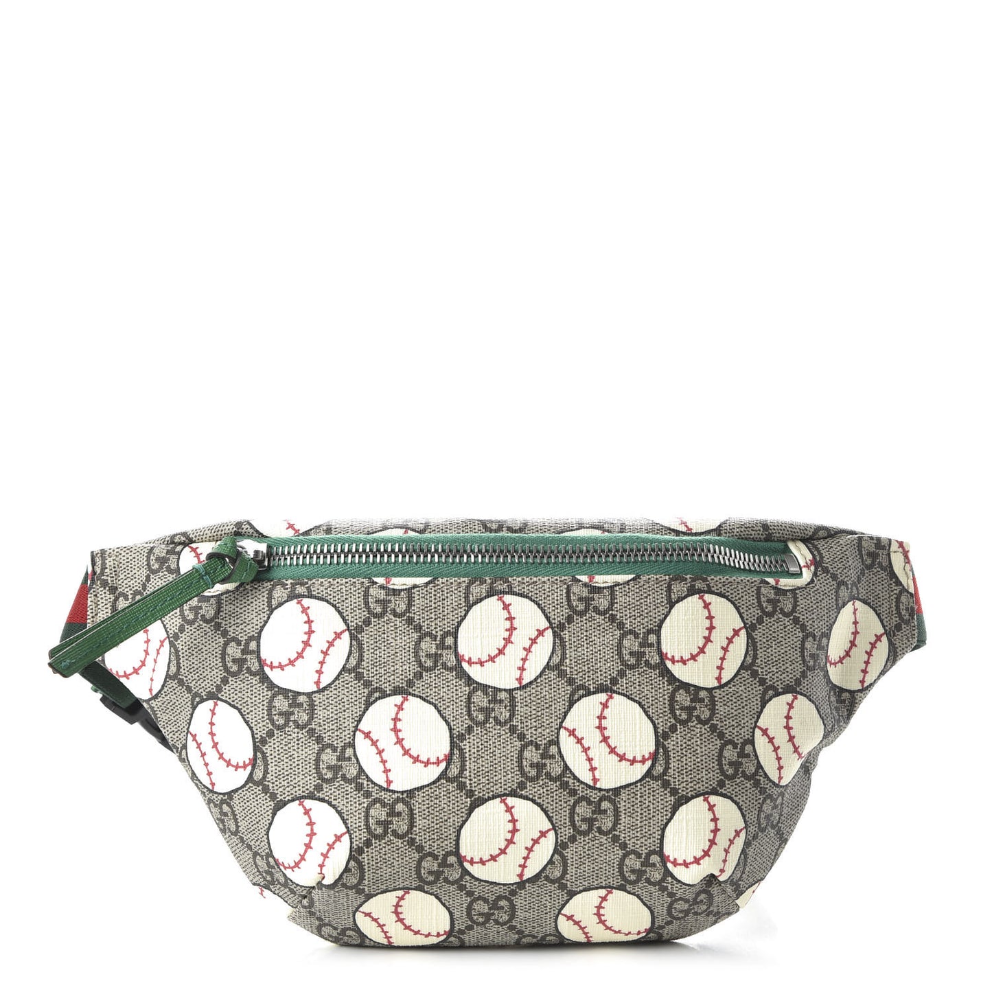 GG Supreme Monogram Baseballs Web Childrens Belt Bag