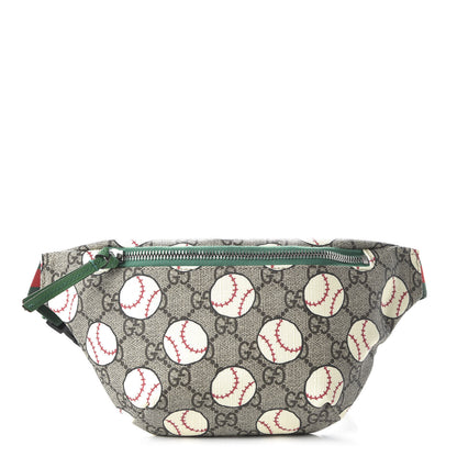 Gucci GG Supreme Monogram Baseballs Web Childrens Belt Bag 1 of 10