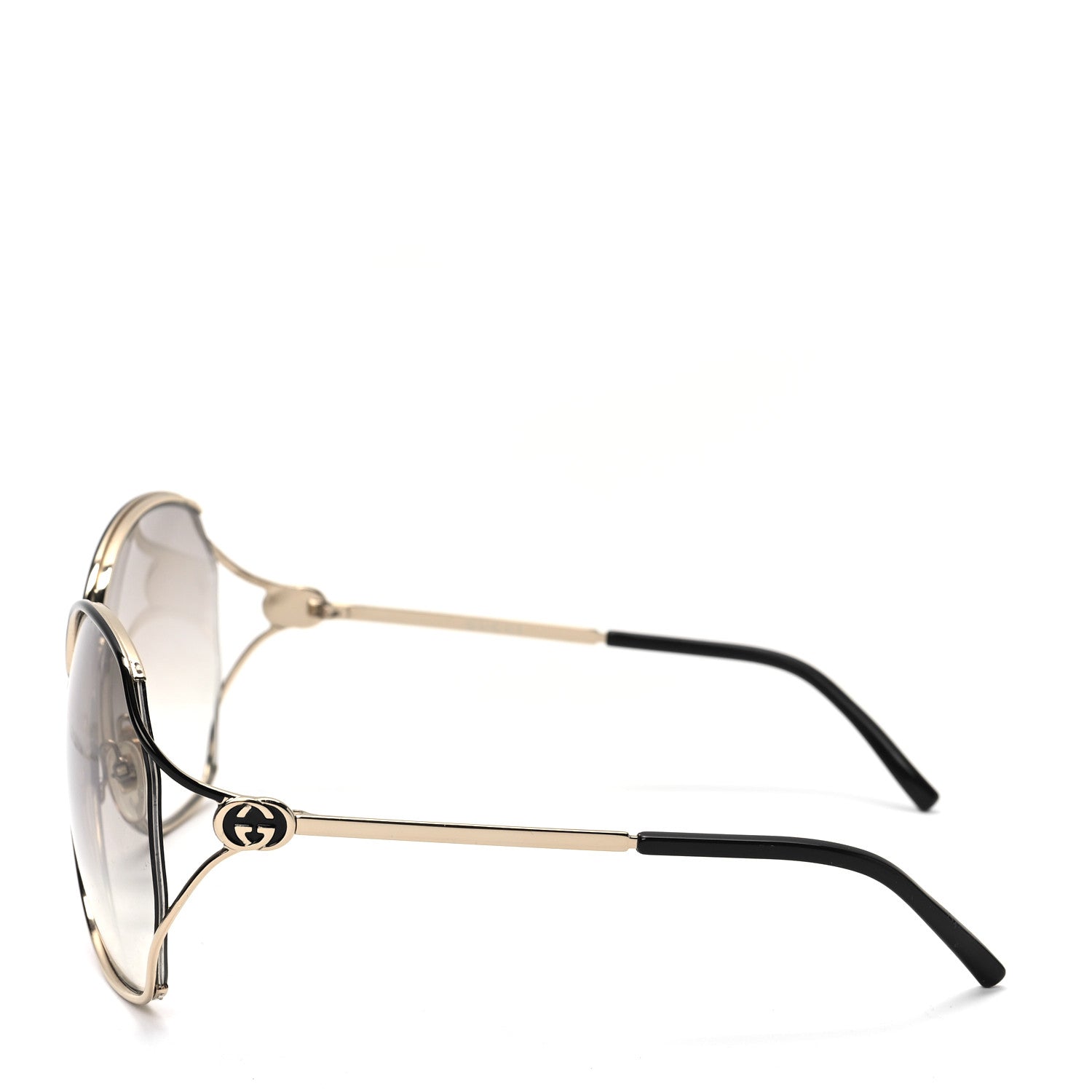 Gucci Oversized Sunglasses GG 2846/S Gold 3 of 6
