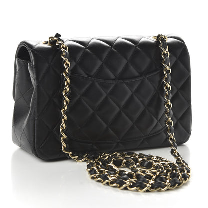 Chanel Lambskin Quilted Mini Rectangular Flap Black 3 of 11