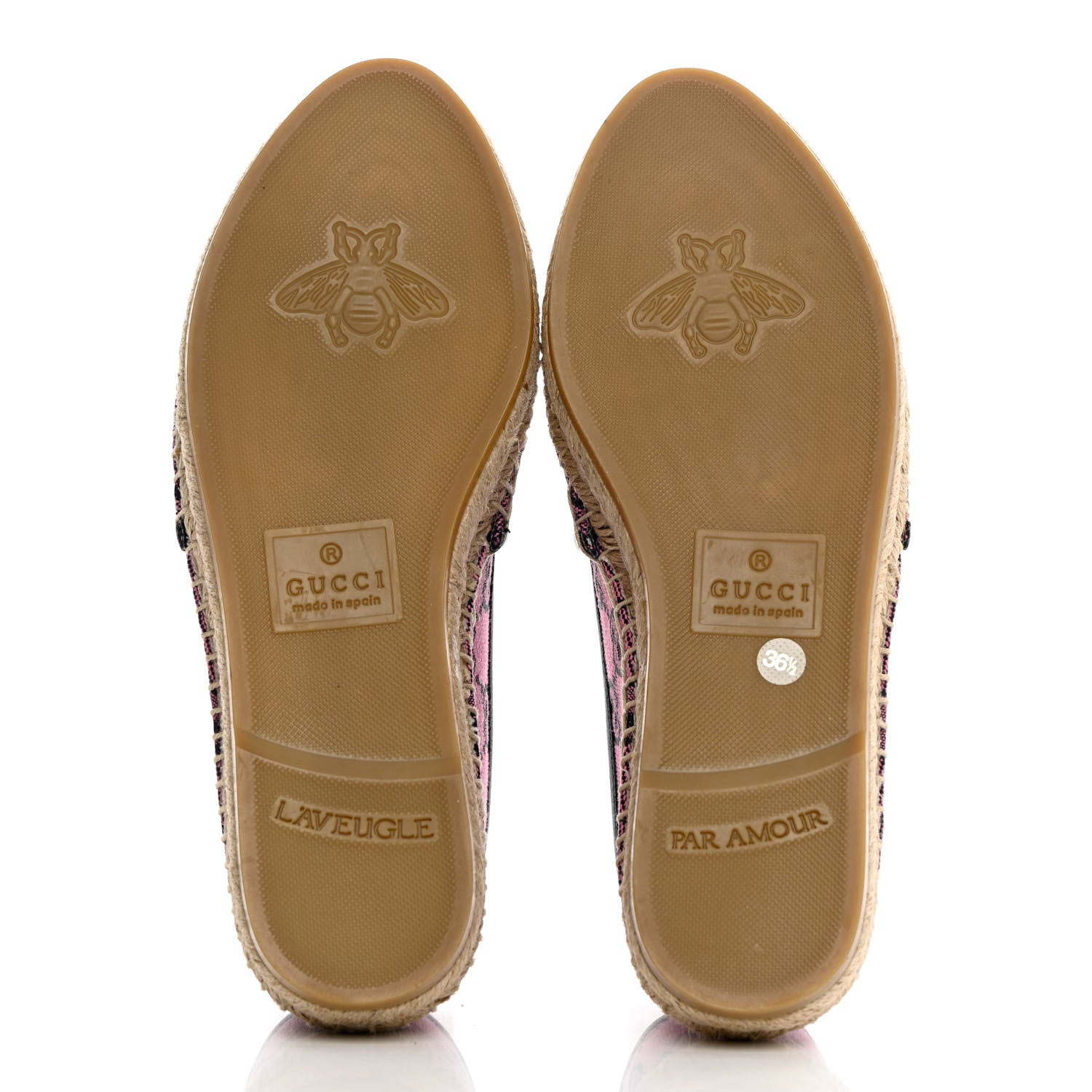 Gucci GG Monogram Multicolor Espadrilles 36.5 Pink Blue 5 of 11