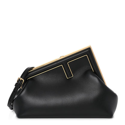 Fendi Shiny Nappa Small Fendi First Black 1 of 11