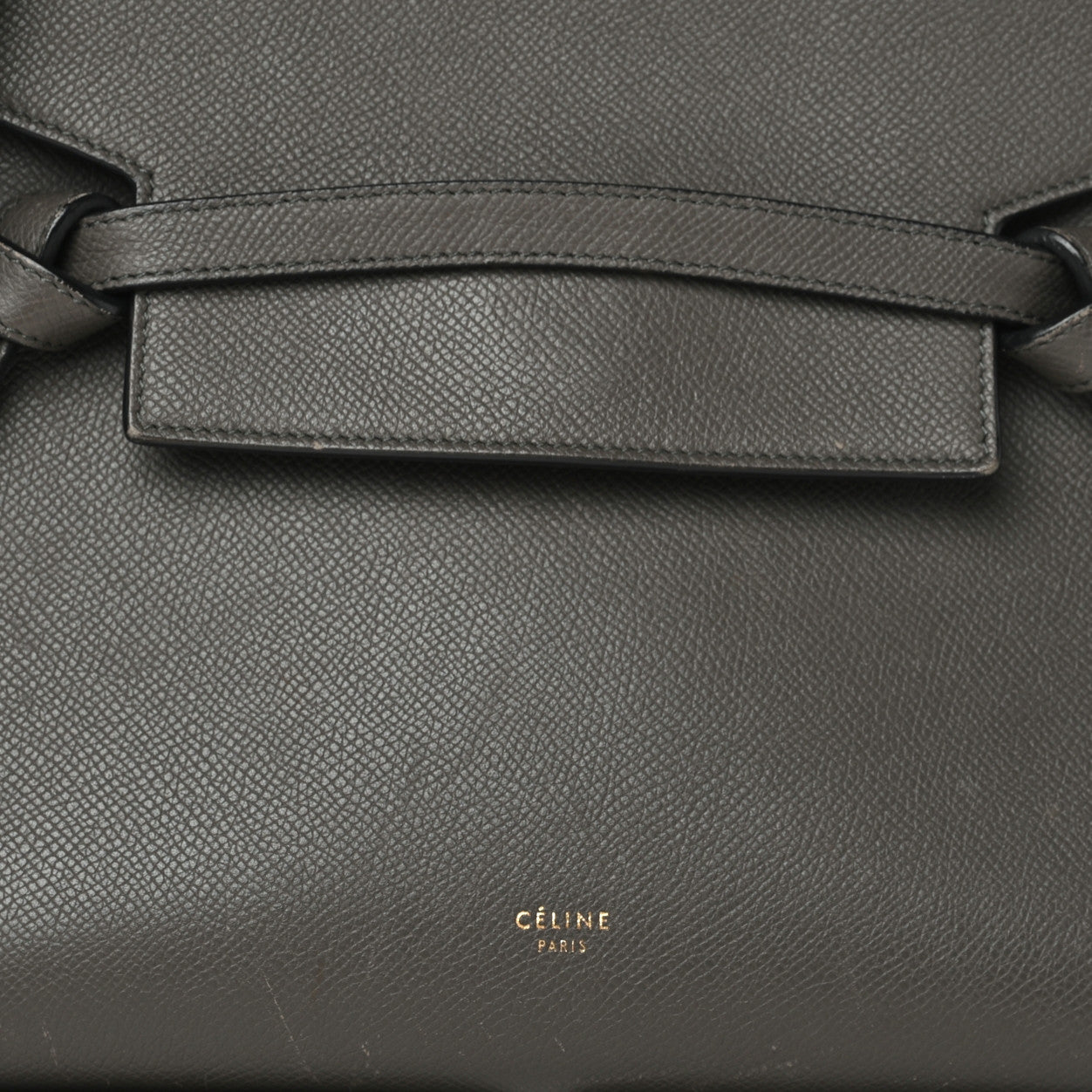 Celine Grained Calfskin Micro Belt Bag Grey 7 of 10