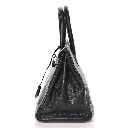 Hermes Taurillon Clemence Birkin 30 Black 13 of 20