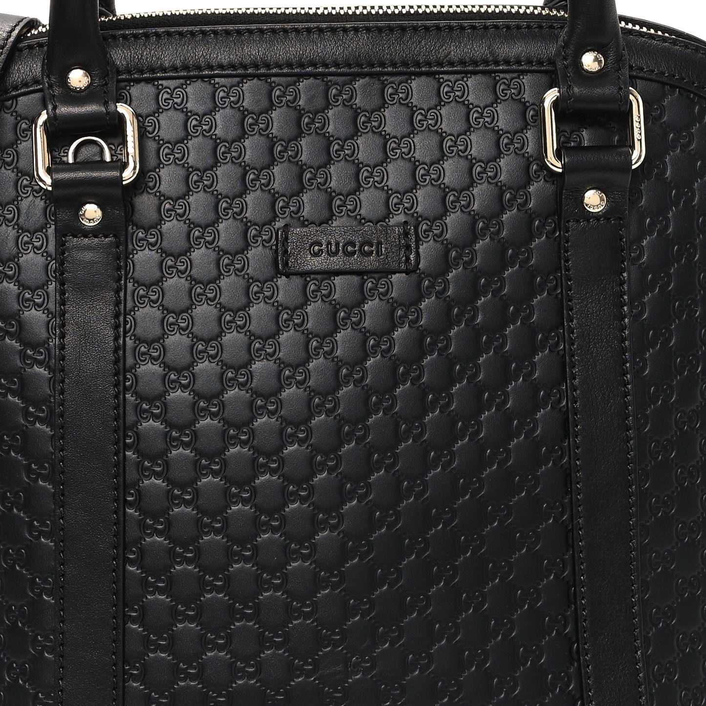 Microguccissima Medium Dome Bag Black