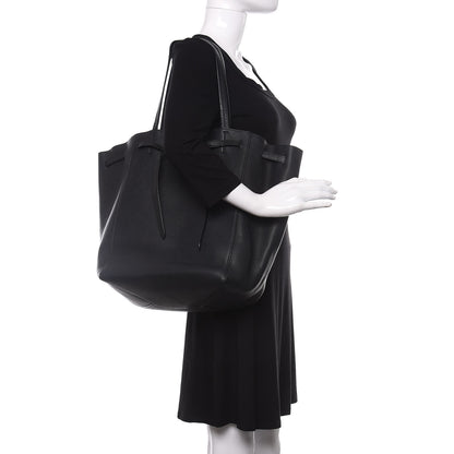 Celine Soft Grained Calfskin Medium Belt Cabas Phantom Black 2 of 10