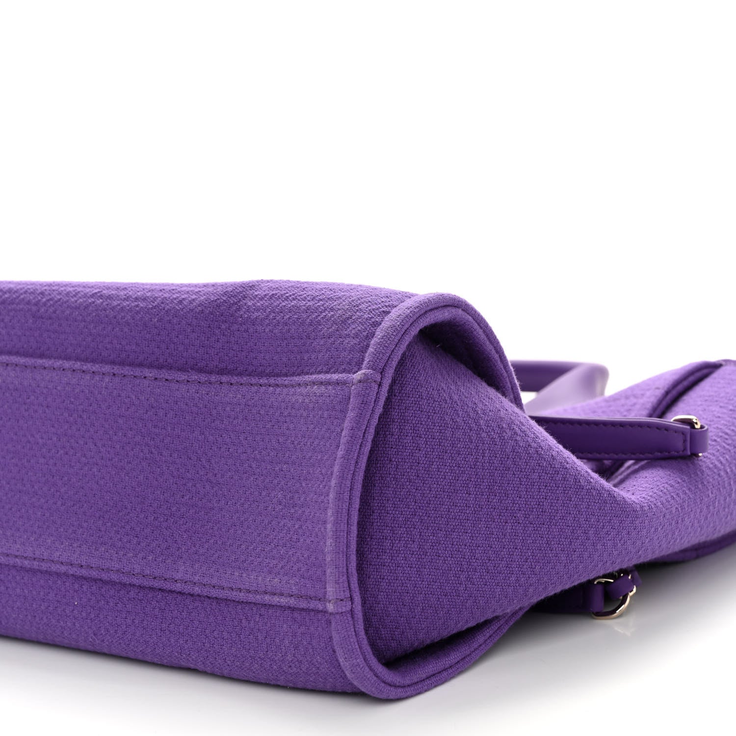 Chanel Mixed Fibers Small Deauville Tote Purple 10 of 10