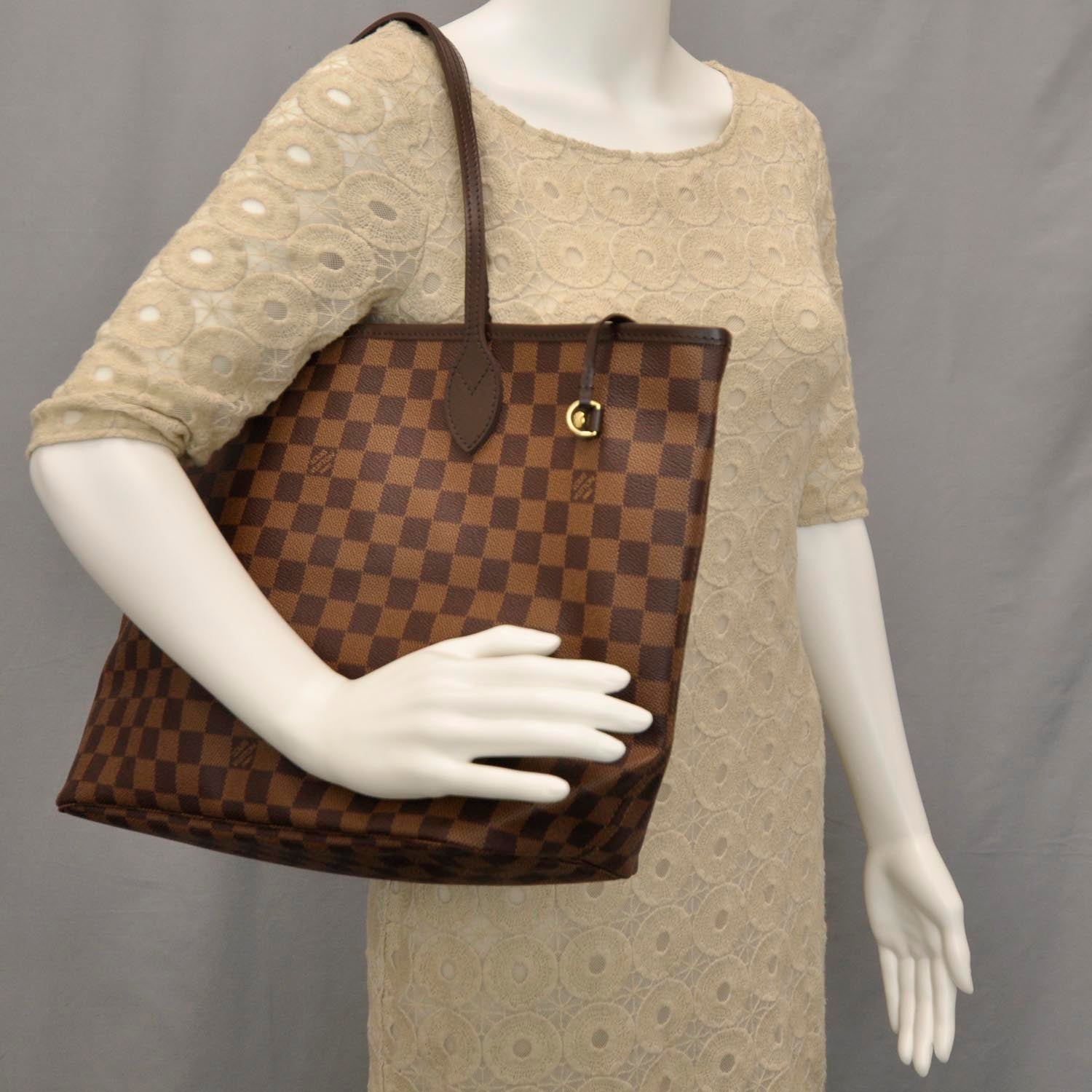 Louis Vuitton Damier Ebene Neverfull MM 2 of 9