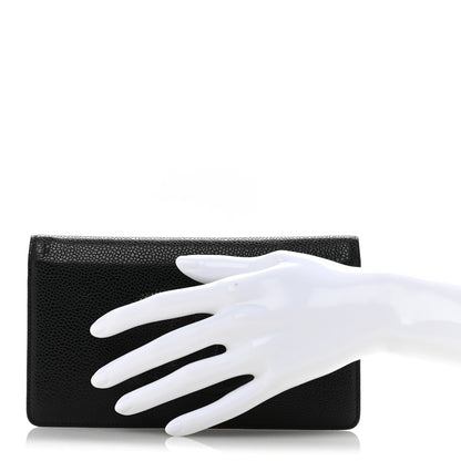 Chanel Caviar Timeless CC Yen Wallet Black 2 of 10