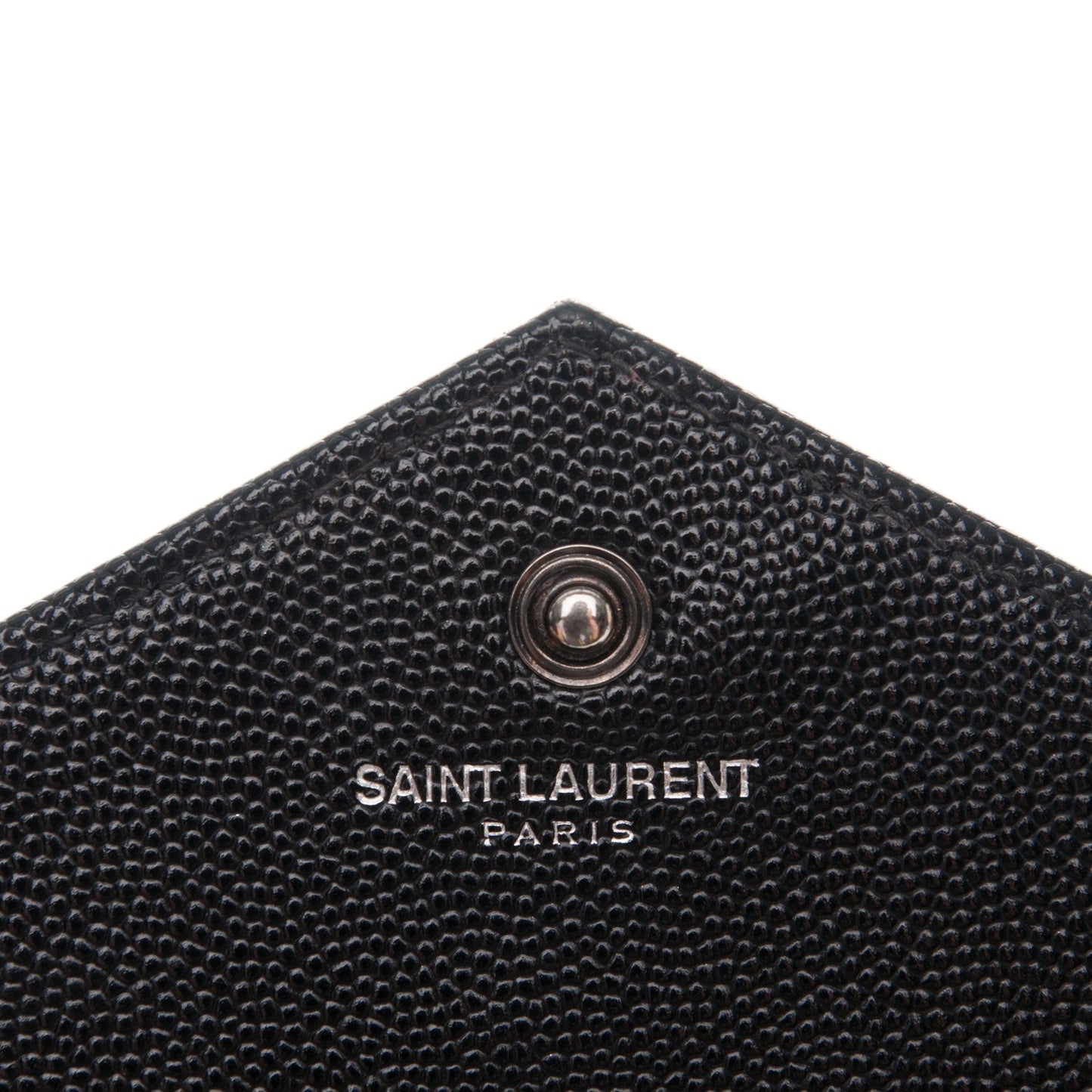 Grain De Poudre Matelasse Chevron Monogram Chain Wallet Black