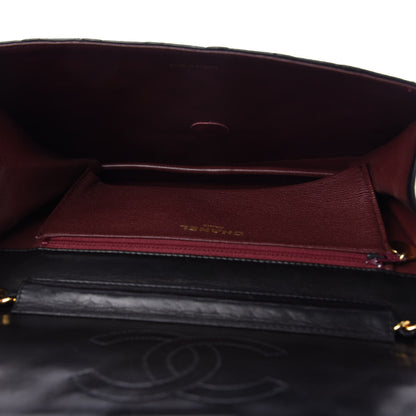 Chanel Lambskin Quilted Jumbo Single Flap Black 5 of 11