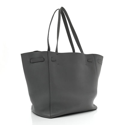 Celine Soft Grained Calfskin Belt Cabas Phantom Medium Grey 3 of 12