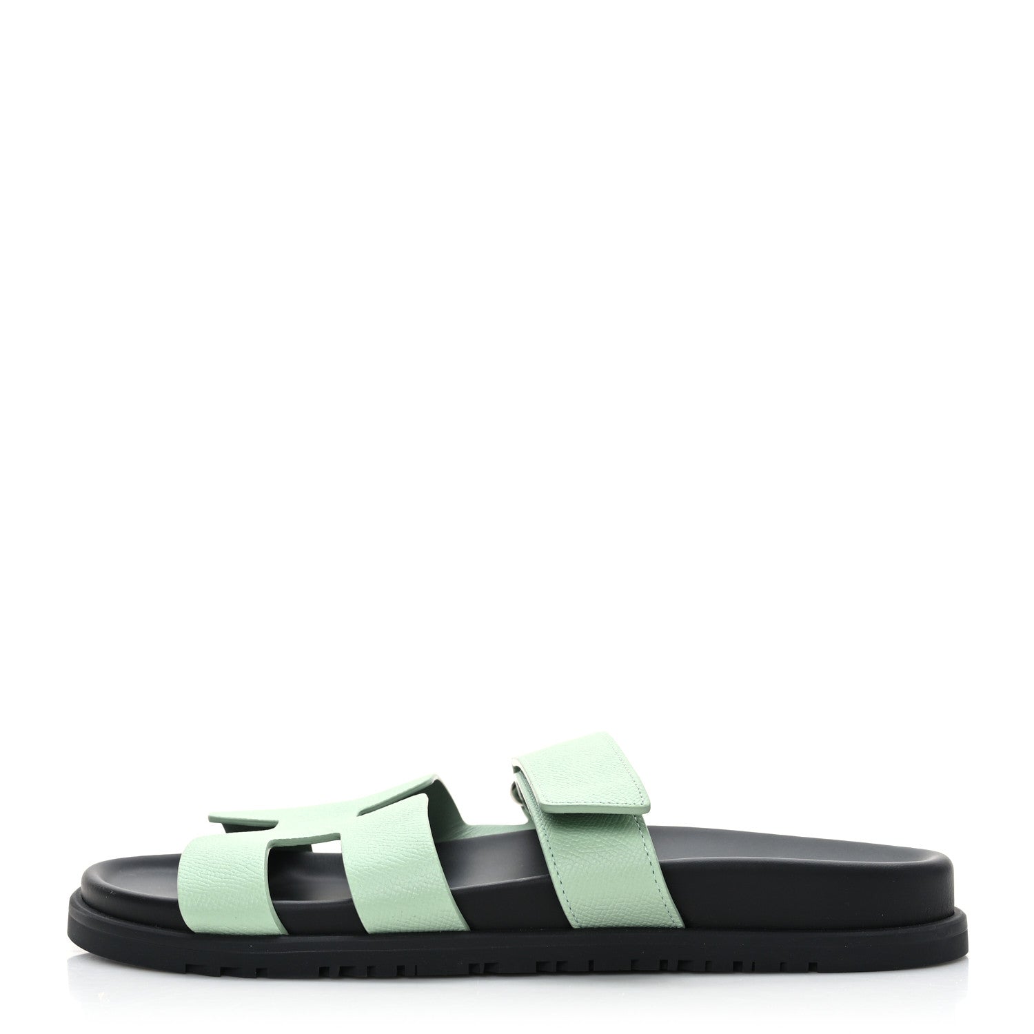 Hermes Epsom Womens Chypre Sandals 40 Vert Jade 1 of 8