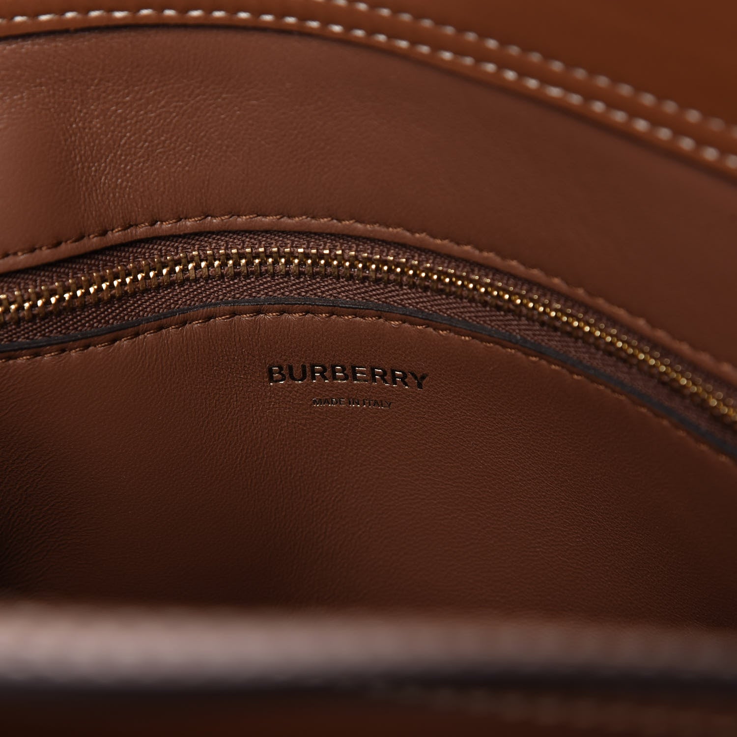 Burberry Smooth Calfskin Mini Pocket Bag Malt Brown 8 of 9