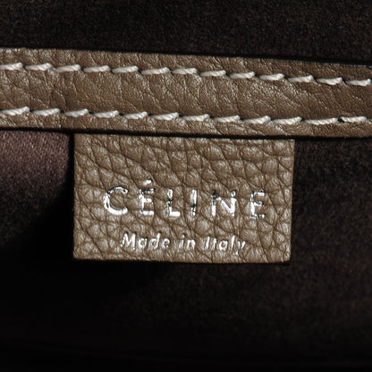 Celine Drummed Leather Nano Luggage Souris 5 of 8