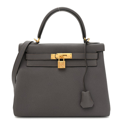 Hermes Togo Kelly Retourne 28 Etain 1 of 12