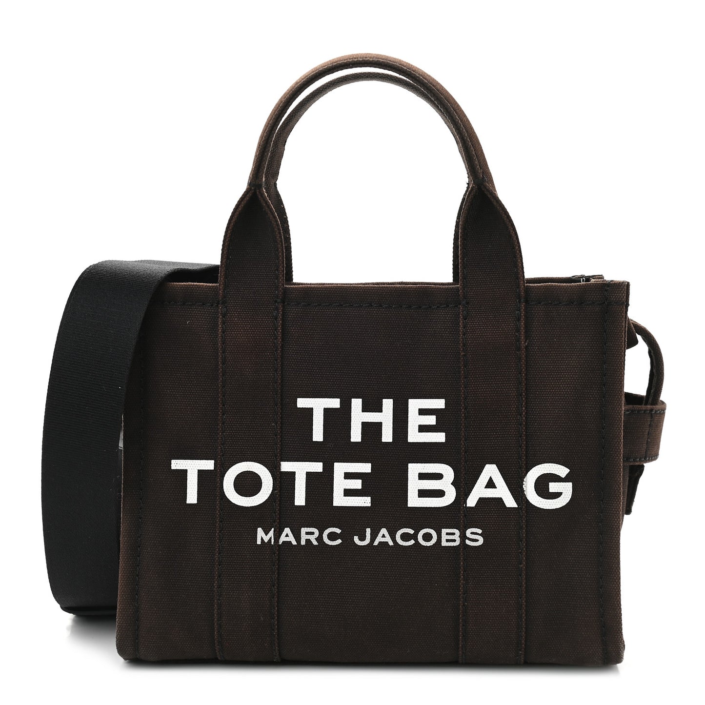Cotton Canvas Mini The Traveler Tote Bag Black