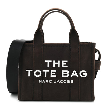 Marc Jacobs Cotton Canvas Mini The Traveler Tote Bag Black 1 of 9