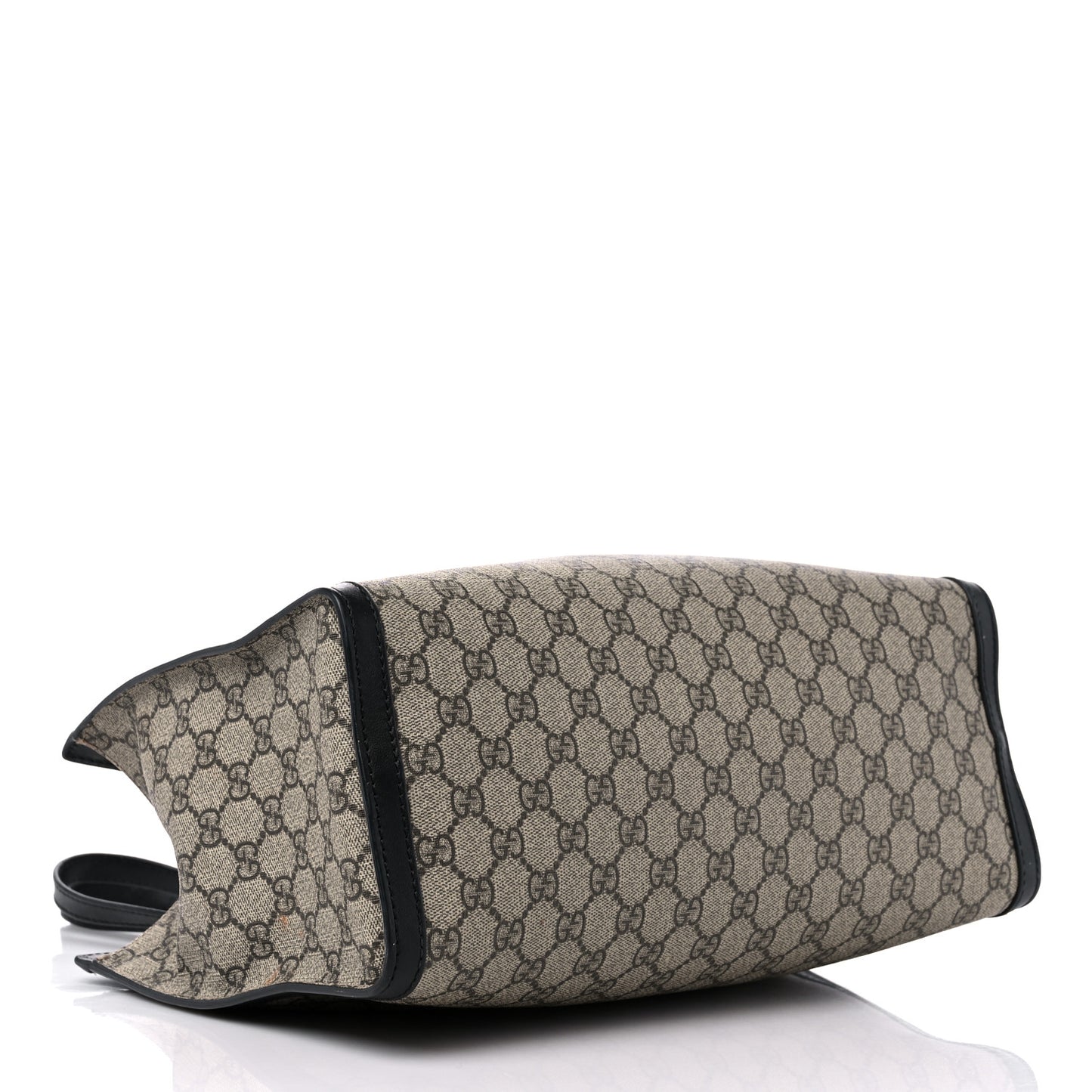 GG Supreme Monogram Medium Padlock Tote Black