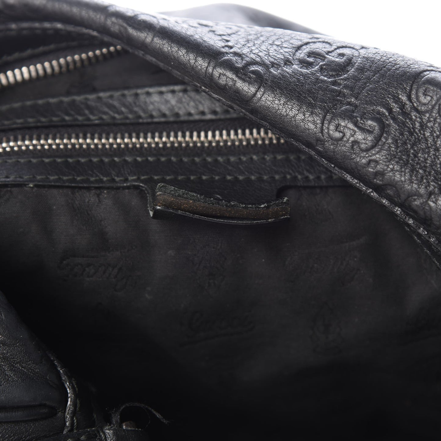 Guccissima Large GG Twins Hobo Black