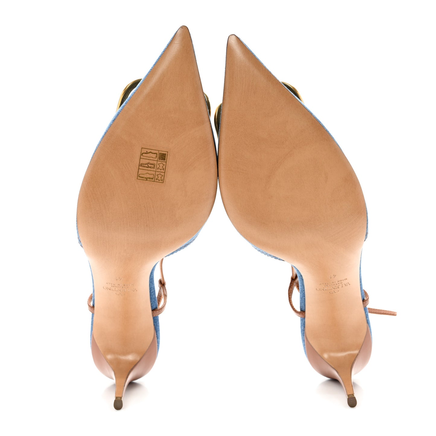 Denim Vlogo Slingback 80mm Pumps 41 Denim Selleria