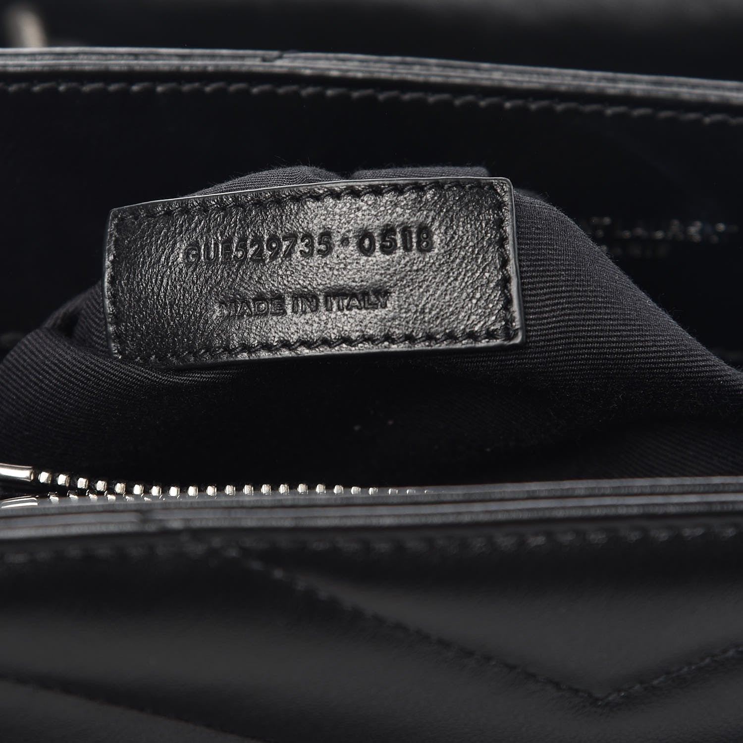 Saint Laurent Calfskin Y Quilted Monogram Medium Loulou Satchel Black 8 of 10