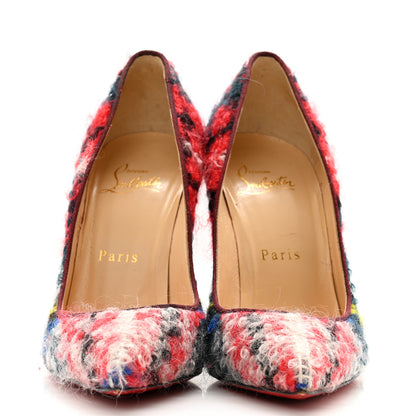 Christian Louboutin Pigalle Follies Tweed Bouclette 100 Pumps 36 Multicolor 2 of 9