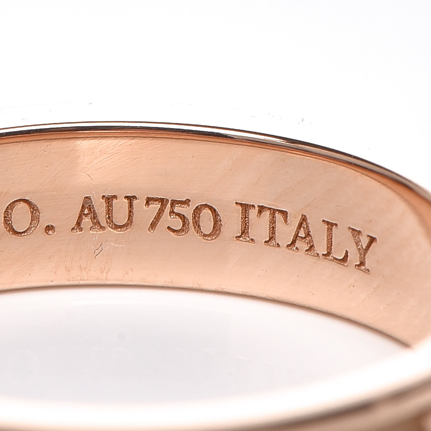 Tiffany 18K Rose Gold Atlas Band Ring 48 4.5 5 of 5