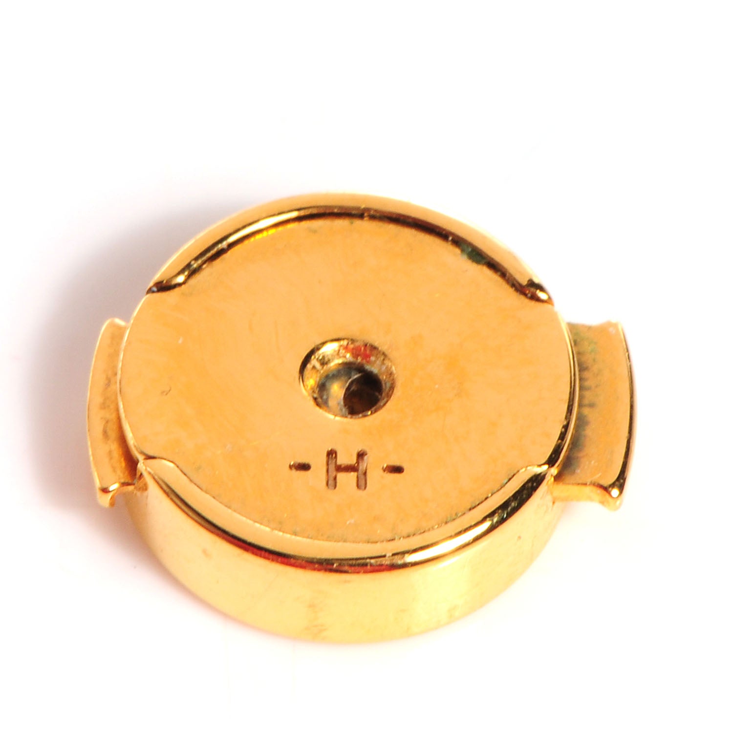 Hermes Enamel Cage d'H Earrings Gold Purple 5 of 7