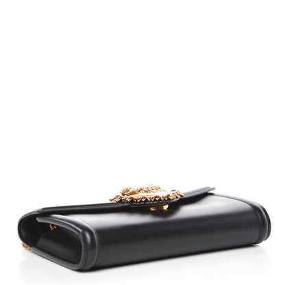 Dolce & Gabbana DOLCE & GABBANA Smooth Calfskin Mini Devotion Crossbody Bag Black 4 of 9