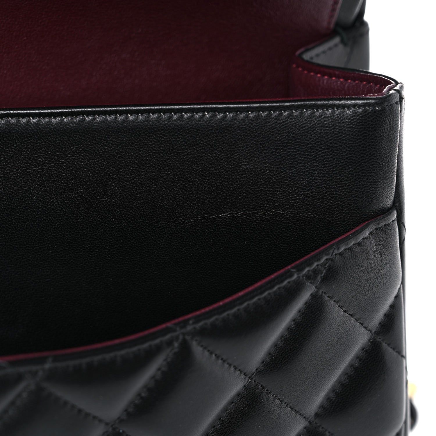 Chanel Lambskin Quilted Jumbo Double Flap Black 11 of 14