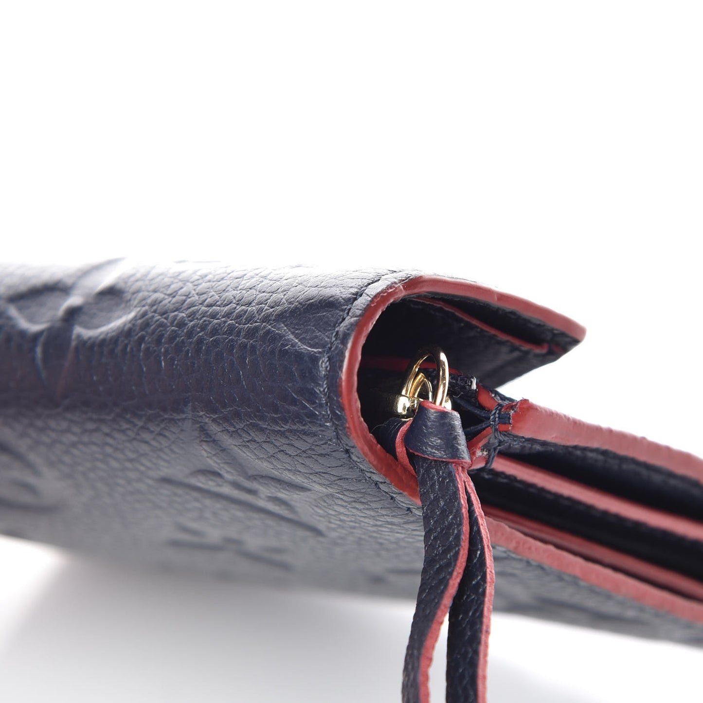 Empreinte Victorine Wallet Marine Rouge