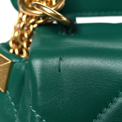 Valentino Garavani Nappa Large Roman Stud Shoulder Bag Jungle 9 of 10