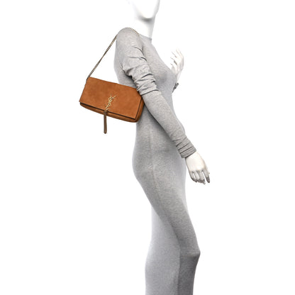 Saint Laurent Suede Monogram Tassel Kate 99 Cinnamon 2 of 10