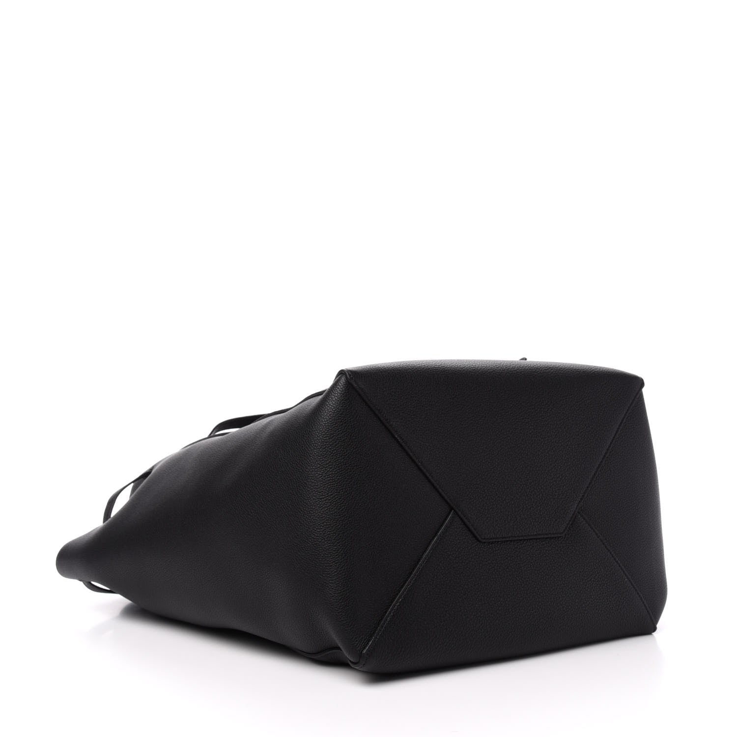 Celine Soft Grained Calfskin Medium Belt Cabas Phantom Black 4 of 11