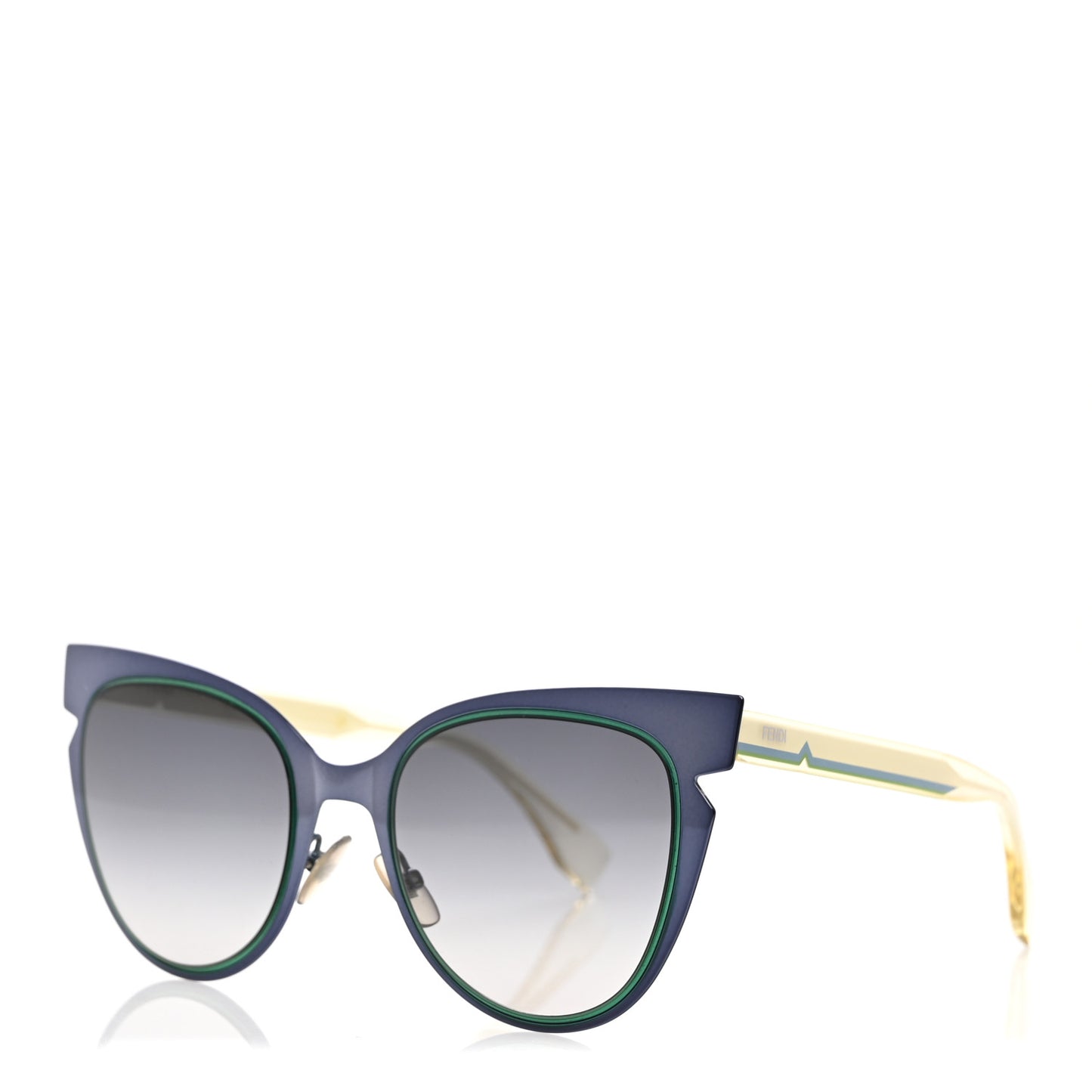 Cat Eye Lines Sunglasses FF 0133/S Blue