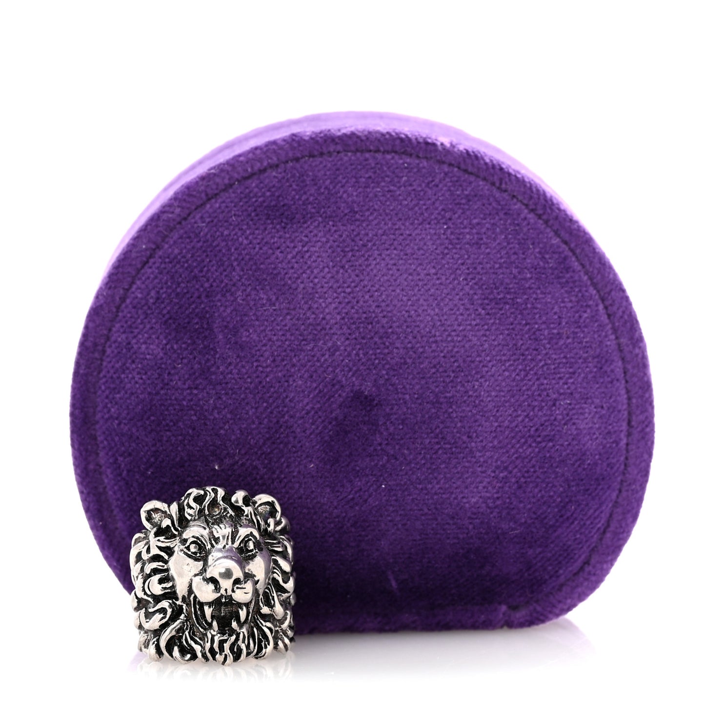 Palladium Lion Head Ring 65 11 Aged Silver