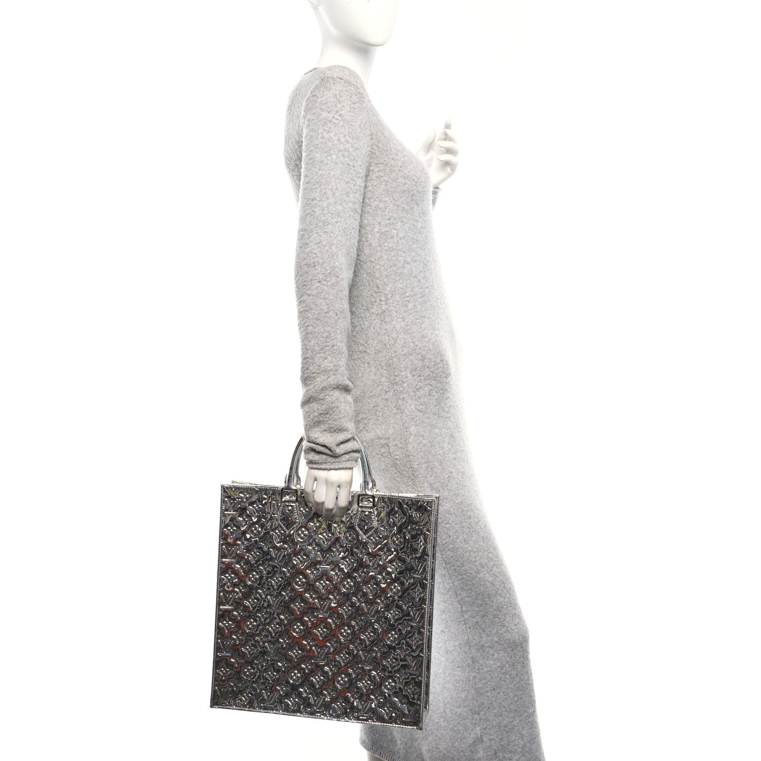 Louis Vuitton Monogram Miroir Sac Plat Silver 2 of 9