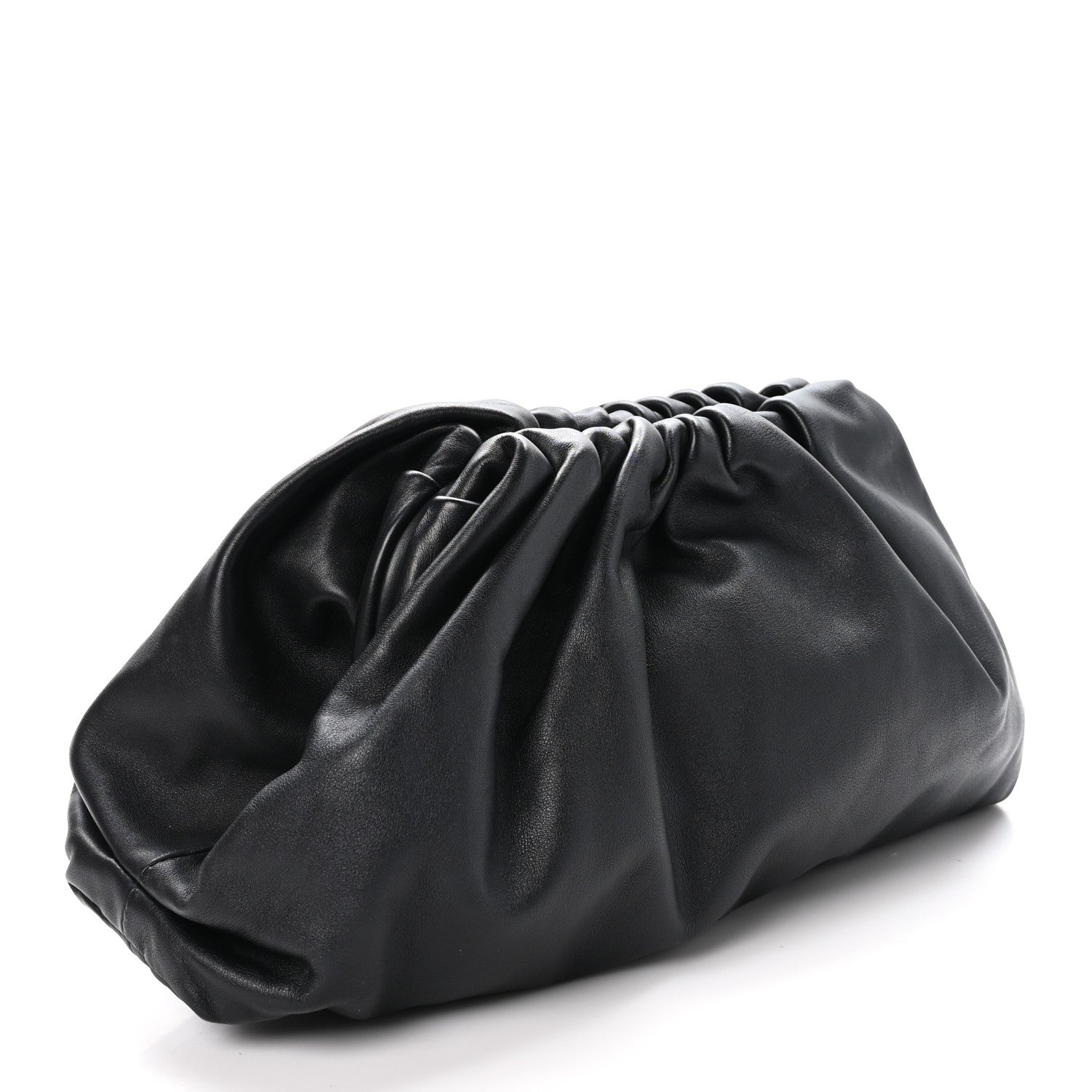 Bottega Veneta Smooth Butter Calf The Pouch Oversized Clutch Black 3 of 10