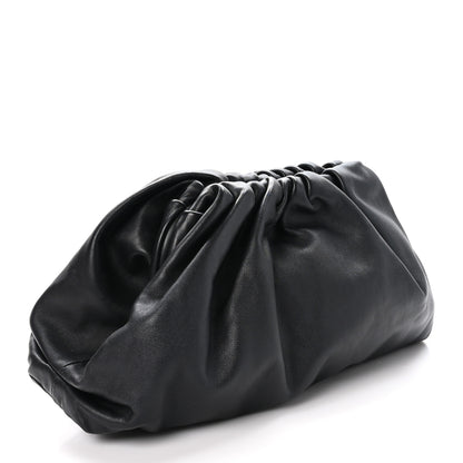 Bottega Veneta Smooth Butter Calf The Pouch Oversized Clutch Black 3 of 10