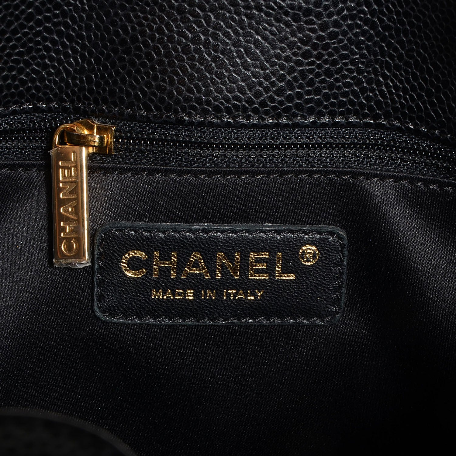 Chanel Caviar Quilted Petit Shopping Tote PST Black 7 of 8