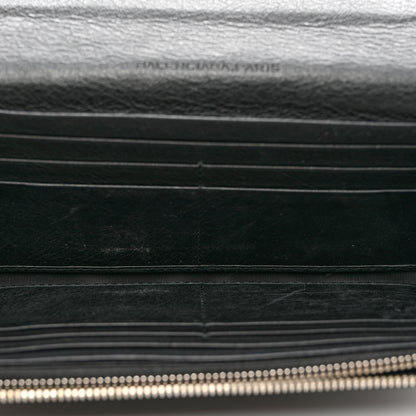 Balenciaga Agneau Giant Brogues Hardware Money Wallet Black 5 of 9