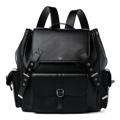 Celine Calfskin Large Backpack Black 1 of 9