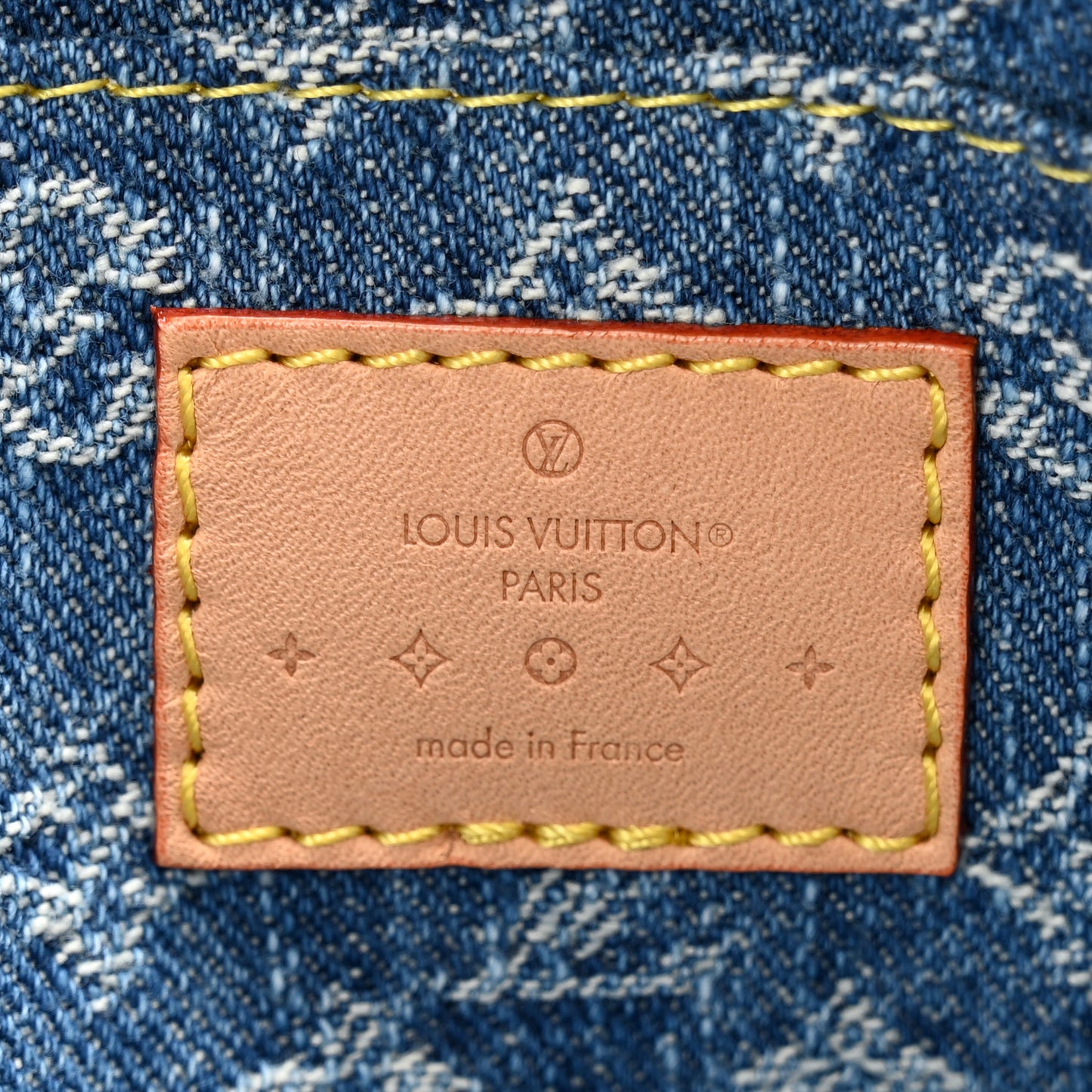 Denim Giant Monogram Pochette Cosmetique PM Denim Blue