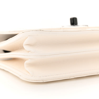 Chanel Lambskin Quilted Mini Trendy CC Wallet On Chain WOC White 9 of 12