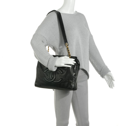 Chanel Lambskin Small Shopper Tote Black 2 of 8