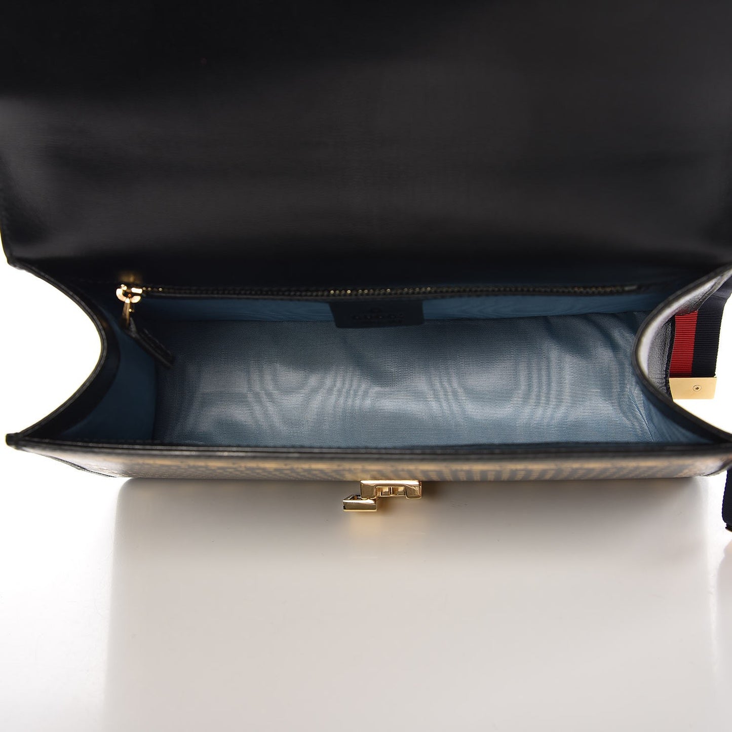 Calfskin Star Printed Small Sylvie Shoulder Bag Gold Black