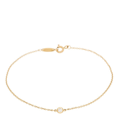 Tiffany 18K Yellow Gold Diamond .08ct Elsa Peretti Diamonds by the Yard Bracelet 1 of 4