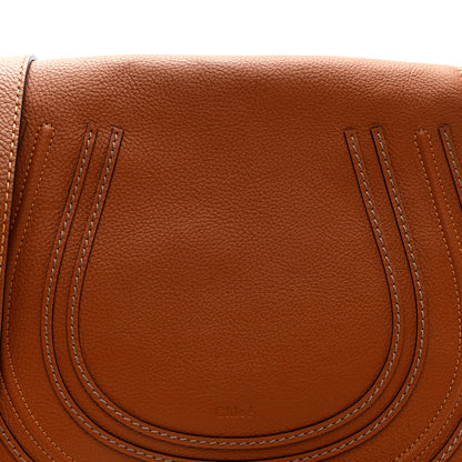 Chloe Calfskin Medium Marcie Round Crossbody Bag Tan 7 of 9