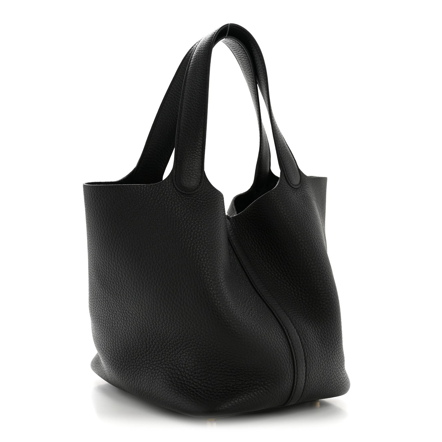 Hermes Taurillon Clemence Picotin Lock 22 MM Black 3 of 10
